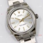 EW Factory 31mm Swiss Grade Replica Rolex Oyster Perpetual Watch SS Silver Dial